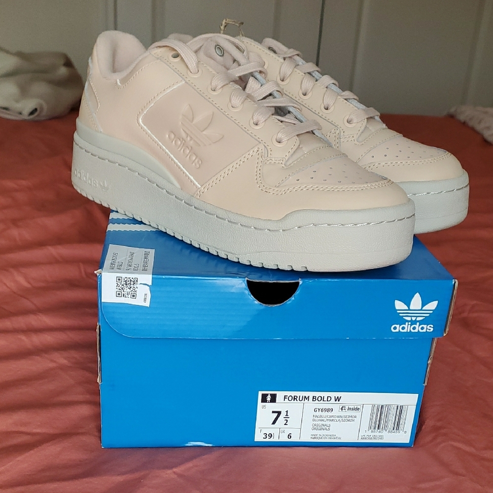 Adidas Women's Forum Bold Sneakers - Cream